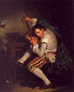Jean Baptiste Greuze The Guitarist oil painting artist